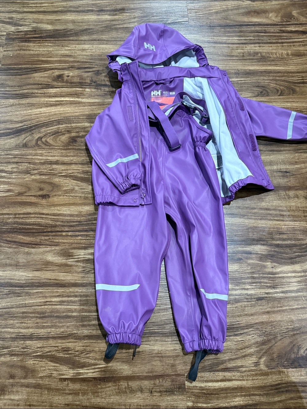 Helly Hansen Purple Kids Waterproof Rain Set